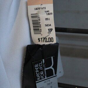 Kasper for ASL Petites - Blue and White - Business Suite - Size 10P